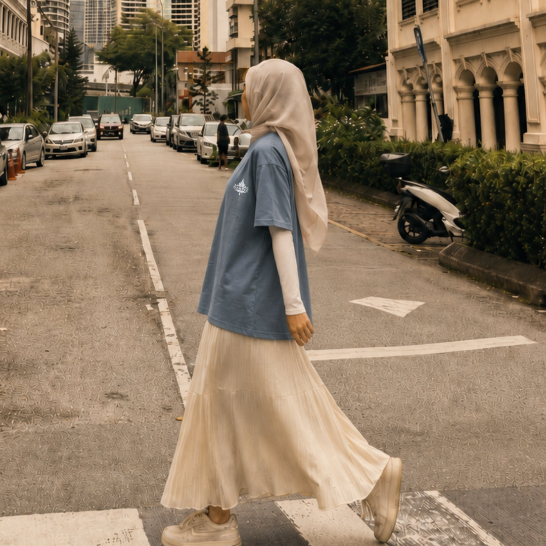 Charcoal Grey with Mint Malaysian Tailored Series