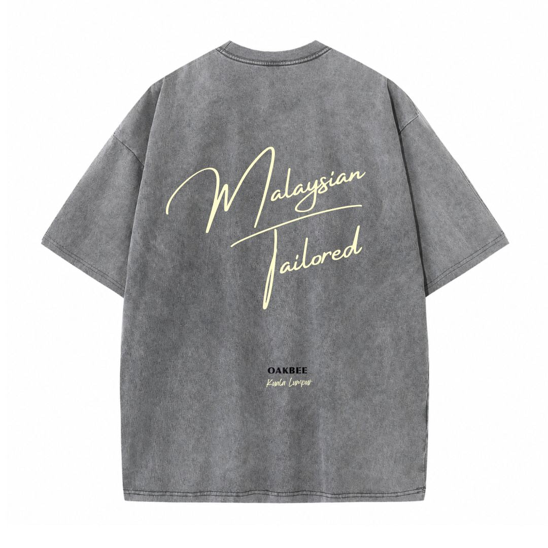 Boxy Oversized Fit Vintage Washed Malaysian Tailored Series
