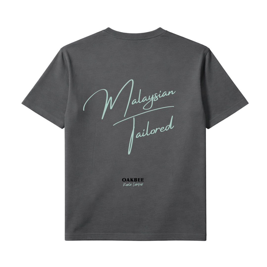 Charcoal Grey with Mint Malaysian Tailored Series
